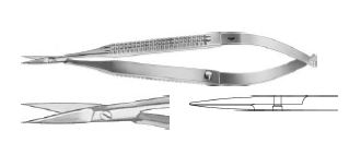 МІКРО-НОЖИЦІ ПЛОСК. РУЧК. /ПЕРЕХРЕС. ЗЄДН. ПРЯМ. 120MM